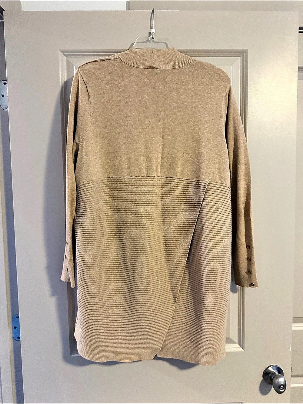 Lane Bryant Open Front Cardigan Beige Size 18/20 - Picture 2 of 6